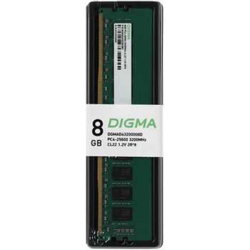 Оперативная память Digma DDR4 DIMM 8GB DGMAD43200008D PC4-25600, 3200MHz