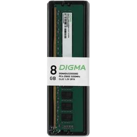 Оперативная память Digma DDR4 DIMM 8GB DGMAD43200008D PC4-25600, 3200MHz