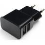 Аккумулятор, ЗУ для устройств Cablexpert Адаптер питания 100/220V - 5V USB 2 порта, 2.1A, черный
