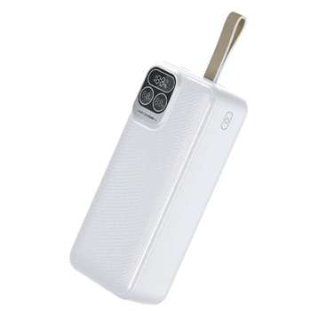 Внешний аккумулятор Perfeo Powerbank Atomic Age 30000 mAh/LED дисплей/PD + QC 3.0/Type-C/2 USB/Выход: 5A, max 22.5WWhite