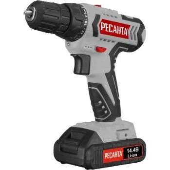 Шуруповерт РЕСАНТА Дрель-аккумуляторная ДА-14-2Л [75/14/3]