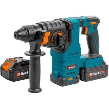 Перфоратор BORT аккумуляторный BHD-21LI-BL  {Батарея 18 В; Частота ударов 4700 уд/мин; Вес изделия 3,4 кг; гарантия 2 г} [93413410]