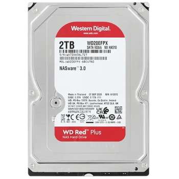 Жесткий диск HDD Western Digital 2TB WD Red Plus  {Serial ATA III, 5400- rpm, 64Mb, 3.5"}