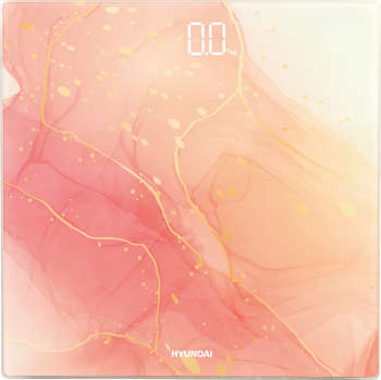 Весы HYUNDAI напольные электронные H-BS03951 макс.180кг розовый/белый