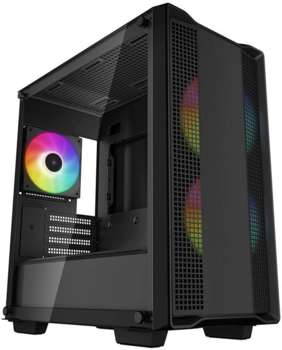 Корпус DEEPCOOL CC360 ARGB черный без БП mATX 5x120mm 4x140mm 1xUSB2.0 1xUSB3.0 audio bott PSU