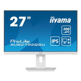 Монитор IIYAMA LCD 27" XUB2792QSU-W6 белый {IPS 2560x1440 100Hz 250cd DVI HDMI DisplayPort USB M/M HAS Pivot}