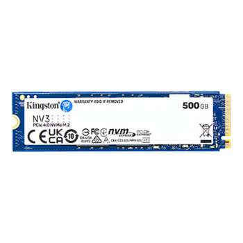 Накопитель SSD Kingston SSD NV3, 500GB, M.2, NVMe, PCIe 4.0 x4, 3D TLC SNV3S/500G