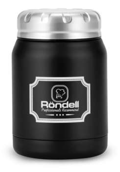 Термос RONDELL для еды Picnic RDS-942 0.5л. черный картонная коробка