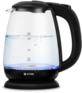 Чайник/Термопот VITEK Чайник электрический VT-7074 1.7л. 2200Вт прозрачный/черный корпус: стекло/пластик