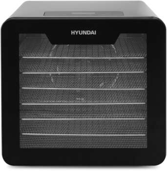 Сушилка для овощей и фруктов HYUNDAI Сушка для фруктов и овощей HYFD-8802 14под. 600Вт серебристый