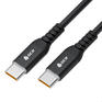 GCR Кабель PREMIUM 1.5m TypeC / TypeC PD 60W, быстрая зарядка для iPhone 15, силикон, белый, AL корпус