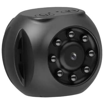 Камера видеонаблюдения SmartiNext WiFi мини, с аккумулятором и приложением MyLiveCam, черная MinicameraWiFi разрешение 1920 х 1080 Full HD, приложение АРР: MyLiveCam, Аккумулятор 400 мАч, поддержка карт памяти до 128 Гбайт,  размер 35х35х41 мм