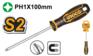 Инструмент INGCO_Handtools Крестообразная отвертка Ingco HSDPH1100,PH1, 100мм HSDPH1100