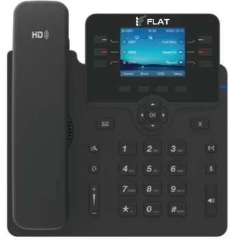 VoIP-оборудование ФЛАТ Телефон IP Flat-Phone-B6 черный