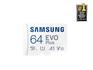 Карта памяти Samsung MICRO SDXC EVO+ 64GB V10 W/A MB-MC64SA/CN SAMSUNG