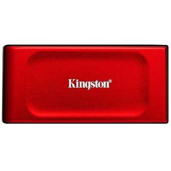 Внешний накопитель Kingston Portable SSD 1TB XS1000,Type-C/A, USB 3.2 Gen 2, R/W 1050/1000MB/s, 70x33x14mm, 29g., Red
