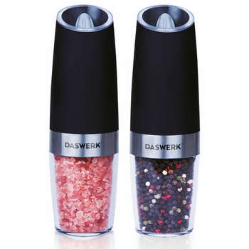 Электроперечница DASWERK Набор гравитационных мельниц для соли и специй, электрические, 2 шт., PM-6, , 456624