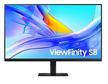 Samsung Монитор 32" S32D804UAI, 16:9, VA, UHD, 5ms, 350cd, 60Hz, DP, HDMI, USB, USB-C, LAN, HAS