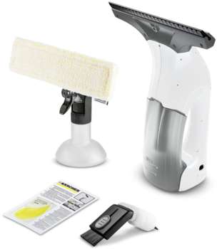 Стеклоочиститель KARCHER Мойщик окон WV 1 Plus Frame Edition шир.скреб.:250мм пит.:от аккум. белый/серый
