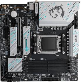 Материнская плата MSI B650M GAMING PLUS WIFI SocketAM5 AMD B650 4xDDR5 mATX AC`97 8ch 2.5Gg RAID+VGA+HDMI+DP