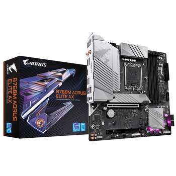 Gigabyte Материнская плата B760 S1700 MATX B760M AORUS ELITE AX GIGABYTE