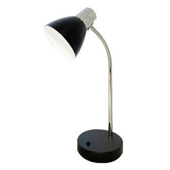 Светильник ТРАНСВИТ Настольная лампа "Руна" на подставке, цоколь E27, 40 Вт, черный хромированный