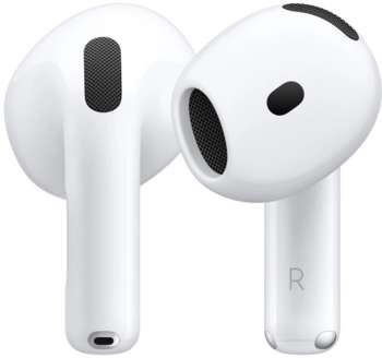 Наушники Apple Гарнитура вкладыши AirPods 4 ANC A3055,A3056,A3059 белый беспроводные bluetooth в ушной раковине