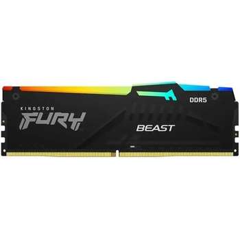 Оперативная память Kingston DDR5 16GB 5600 DIMM FURY Beast RGB XMP Gaming Memory KF556C40BBA-16