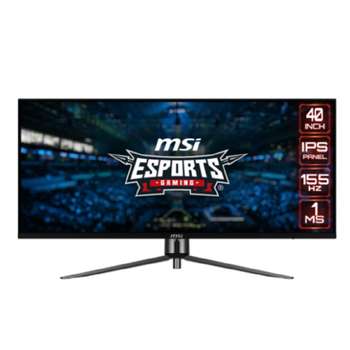 Монитор MICROSTAR MSI 40" MAG401QR черный {IPS 3440x1440 155Hz 1ms 21:9  матовая 400cd 178/178 10bit VESA}