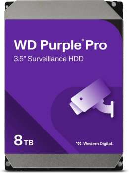 Жесткий диск HDD Жесткий диск SATA-III 8TB WD8002PURP Surveillance Purple Pro  256Mb 3.5"