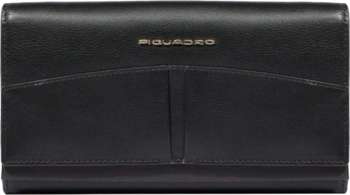 Клатч PIQUADRO женский Ashley PD6463W134R/N черный натур.кожа