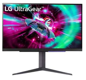 LG Монитор 27" 27GR93U-B, 16:9, IPS, UHD, 1ms, 400cd, 144Hz, HDMI, DP, USB, HAS
