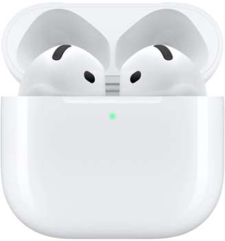 Наушники Apple Гарнитура вкладыши AirPods 4 A3050,A3053,A3058 белый беспроводные bluetooth в ушной раковине