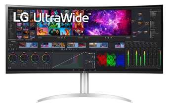 LG Монитор 39,7" 40WP95C-W 2500R, 21:9, IPS, 5K UHD, 5ms, 300cd, 72Hz, HDMI, DP, Thunderbolt, USB-C, USB, SPK, HAS