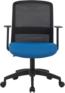 Кресло CACTUS CS-MC333-BKBL черный сиденье темно-синий сетка/ткань низк.спин. крестов. пластик пластик черный