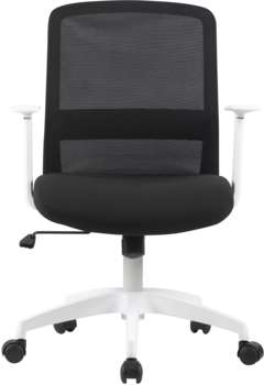 Кресло CACTUS CS-WMC333-BK черный сиденье черный сетка/ткань низк.спин. крестов. пластик пластик белый