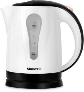 Чайник/Термопот MAXWELL Чайник электрический MW-1079 1.7л. 2200Вт белый/черный корпус: пластик