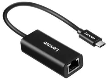 Аксессуар для ноутбука Lenovo Адаптер ThinkPad LX0804 черный USB-C to Ethernet Adapter