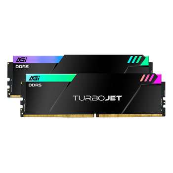 Оперативная память AGI Модуль памяти 32GB DDR5 6800MHz OC UDIMM RGB CL34, kit 16gb*2, HEATSINK- Turbojet+RGB lightbar