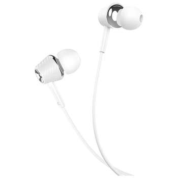 Наушники HOCO M70/ + микрофон/ Кнопка ответа/ 1.2м/ 3.5 mm jack/ White