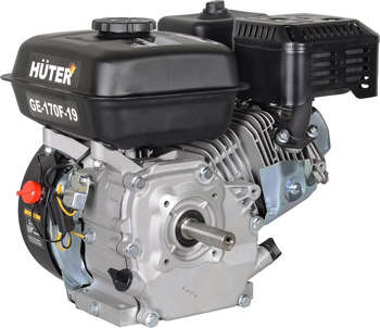 Двигатель HUTER бензиновый GE-170F-19 4-х тактный 7л.с. 5.15кВт для садовой техники