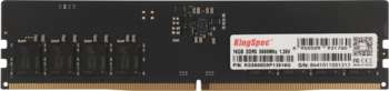 Оперативная память KINGSPEC Память DDR5 16GB 5600MHz KS5600D5P13516G RTL PC5-44800 CL40 DIMM 288-pin 1.35В single rank Ret