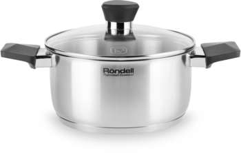 Кастрюля RONDELL Strike RDS-715 4.8л. d=24см  стальной