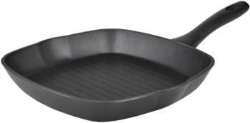 RONDELL Сковорода-гриль RDA-762 квадратная 28см покрытие: Xylan Plus ручка несъемная  черный