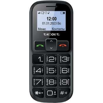 Смартфон TEXET TM-B322 цвет черный-красный с ЗУ