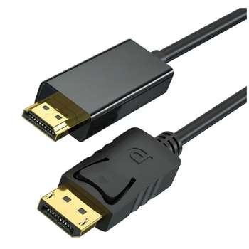 Кабели DVI Bion Expert Кабель DisplayPort - HDMI, 20M/19M, однонаправленный конвертор сигнала с DisplayPort в HDMI, экран, 2 м, черный [BXP-CC-DP-HDMI-020]