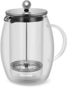 Чайник RONDELL Френч-пресс Calypso RDS-1822 1л прозрачный