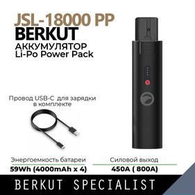 Автоаккумулятор, зарядное устройство BERKUT Аккумулятор JSL-18000 PP
