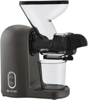 Соковыжималка VITEK шнековая VT-3715 300Вт рез.сок.:280мл. черный/черный