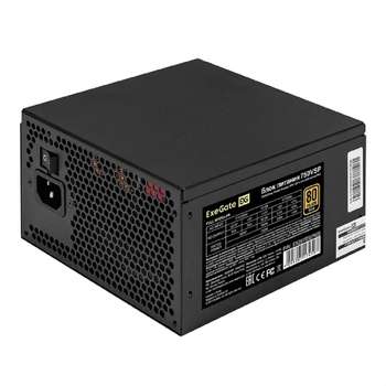Блок питания EXEGATE EX297232RUS 750W 80 PLUS® GOLD 750VSP FC pin, PCIE5.0/12VHPWR, 4xPCI-E, 6xSATA, 3xIDE, 1xFDD, Full Cable Management